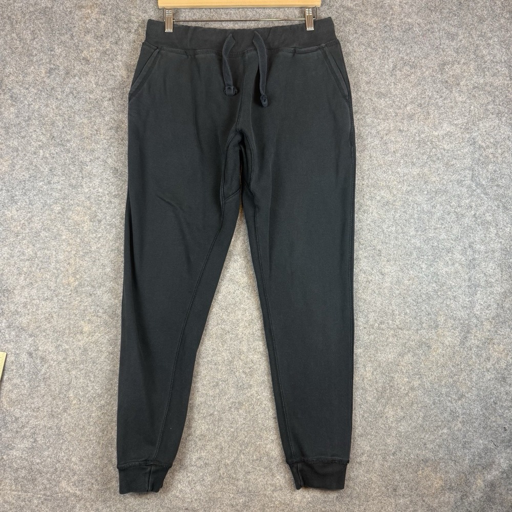 YoungLA Joggers Mens Large Black Gym Fleece Tapered Sweatpants Drawstring